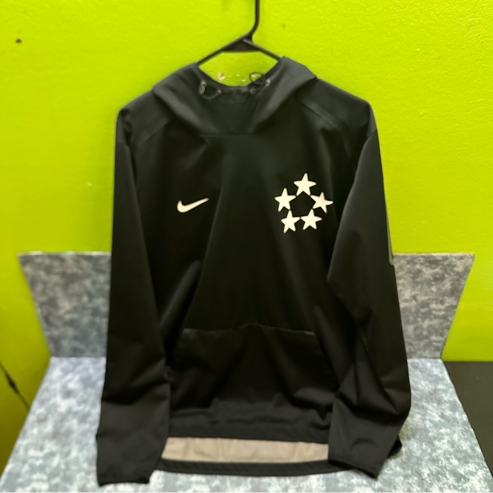 Nike 5 Star General Hooded Black Jacket with Mesh Lining L - Picture 3 of 10
